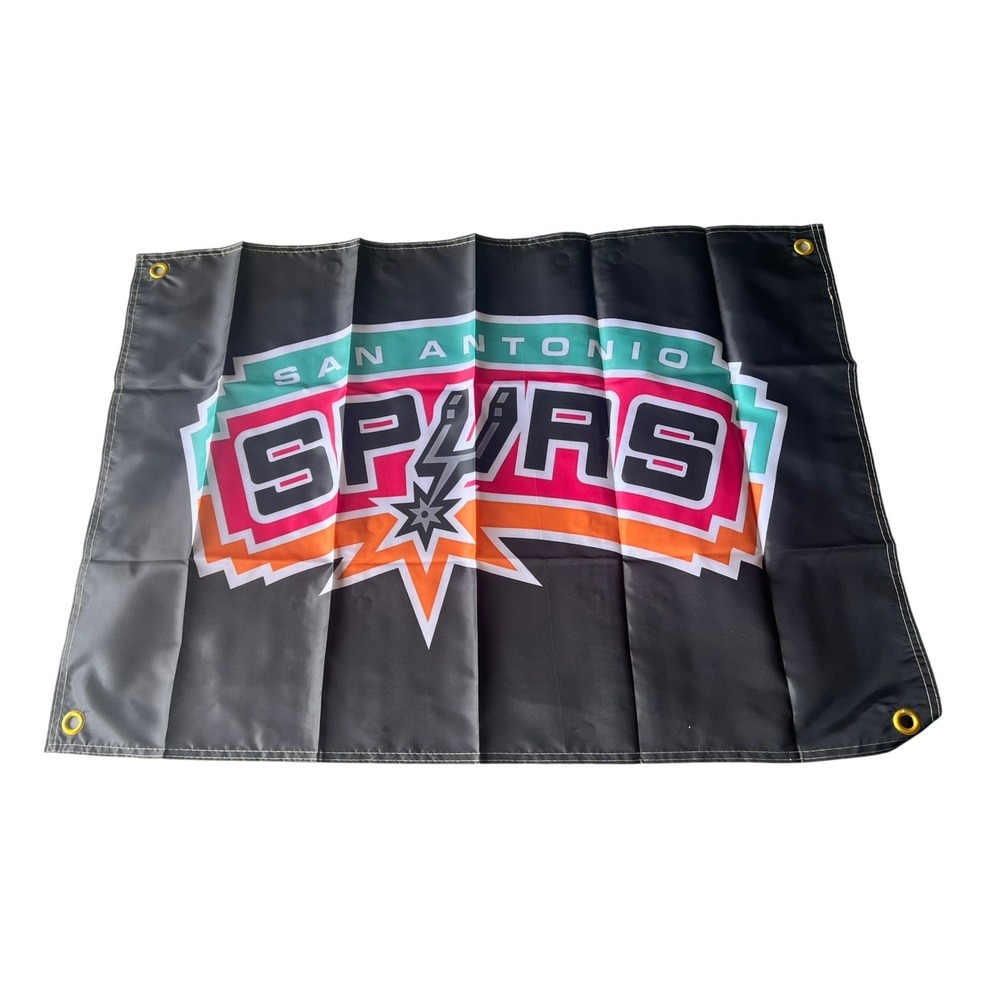 San Antonio Spurs NBA SA 2x3 Flag ft Outdoor Polyester with Grommets